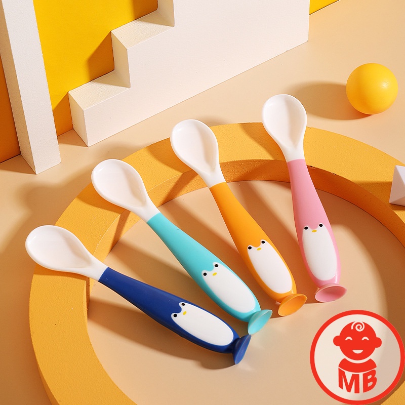 Thìa Ăn Dặm UỐN DẺO CHIM CÁNH CỤT Cho Bé
