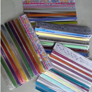 [Mã SKAMLTSM9 giảm 10% đơn 99K] Giấy xếp sao dễ thương nhiều hoa văn màu sắc : 10k / xấp