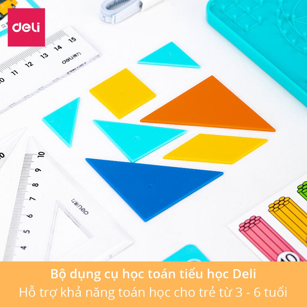 Bộ dụng cụ học toán cho bé Deli - 74330 / 74331