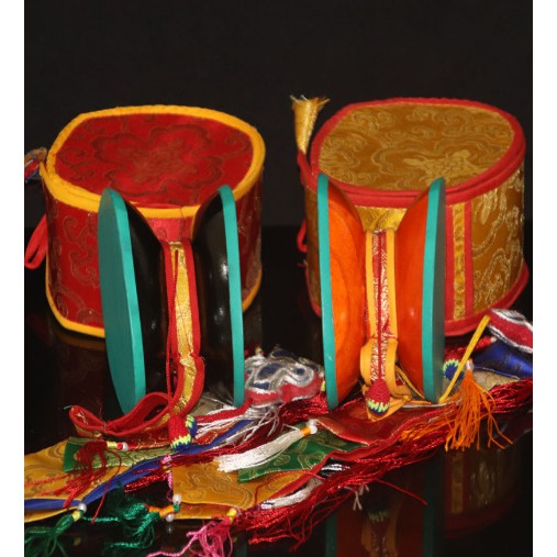 Trống Damaru - Pháp khí Mật Tông - Phật giáo Tây Tạng