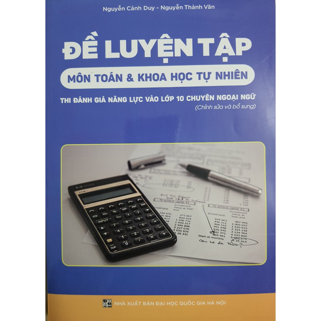 Sách - Đề luyện tập môn Toán &amp; khoa học tự nhiên - Thi đánh giá năng lực vào lớp 10 chuyên Ngoại Ngữ