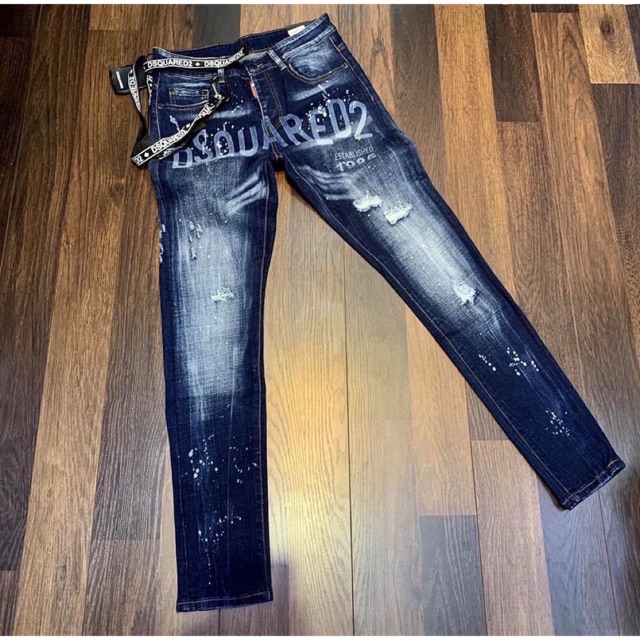 Quần dsquared khoá lệch