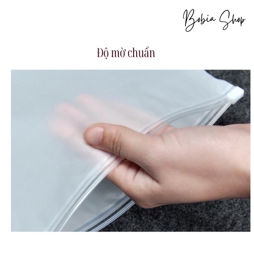 Túi zíp lụa mờ cao cấp dày dặn đựng đồ quần áo, khăn phù hợp nhiều sản phẩm Bobia