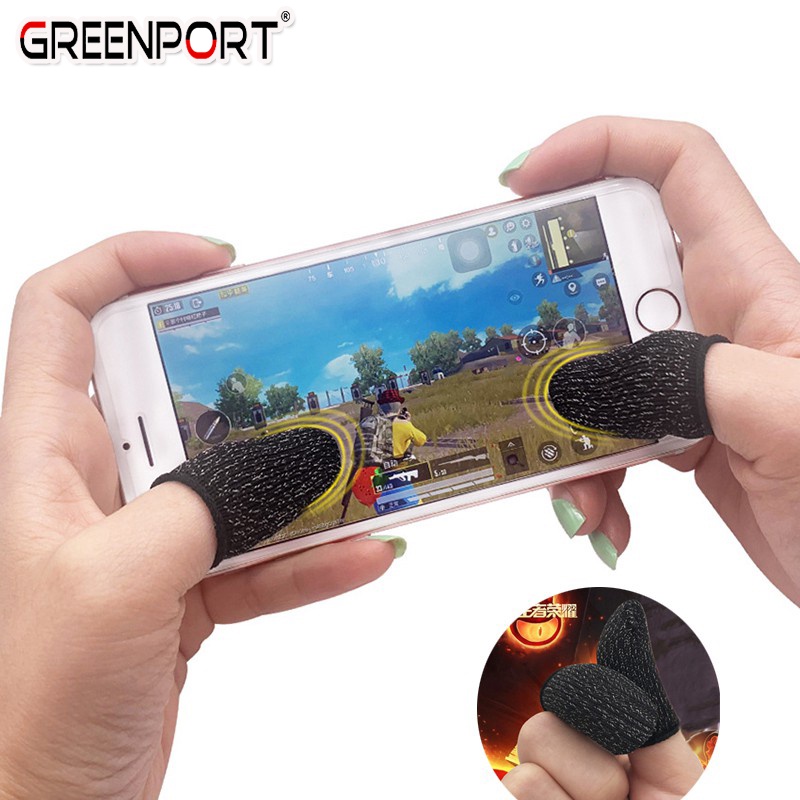 Greenport Vỏ bọc ngón tay chuyên dụng chơi game điện thoại chống ra mồ hôi tay
