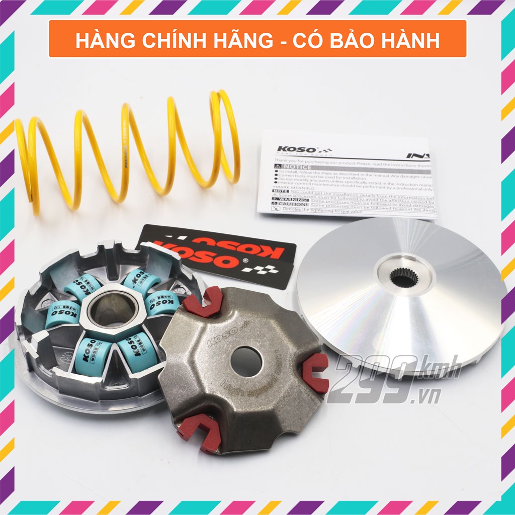 Bộ nồi Koso cho xe Honda Vision 110 - tăng tốc nhanh, bền bỉ