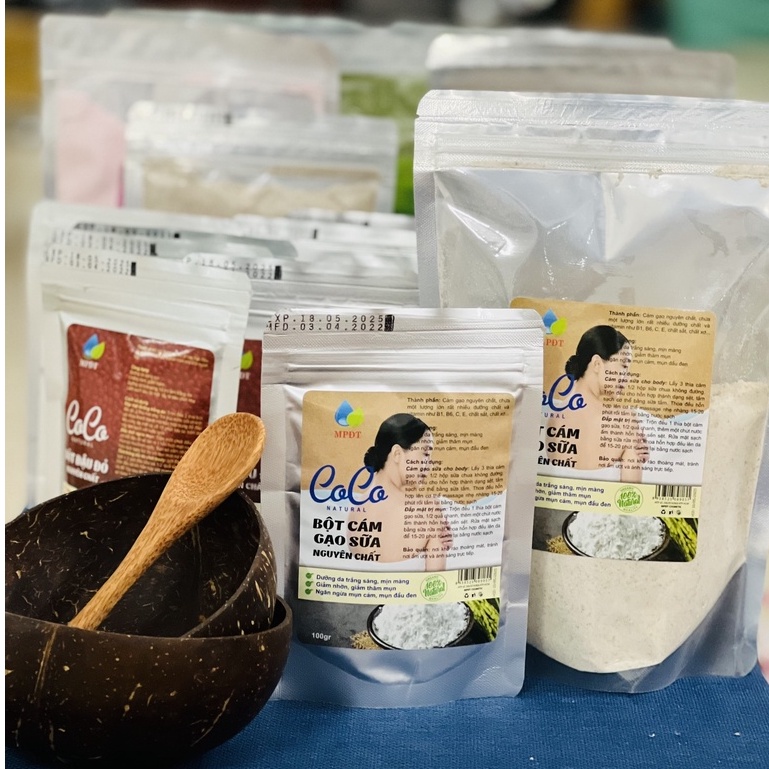 (Gía sỉ 1kg ) Cám Gạo Sữa, Bột Cám Gạo Sữa nguyên chất trắng da , se khít lỗ chân lông