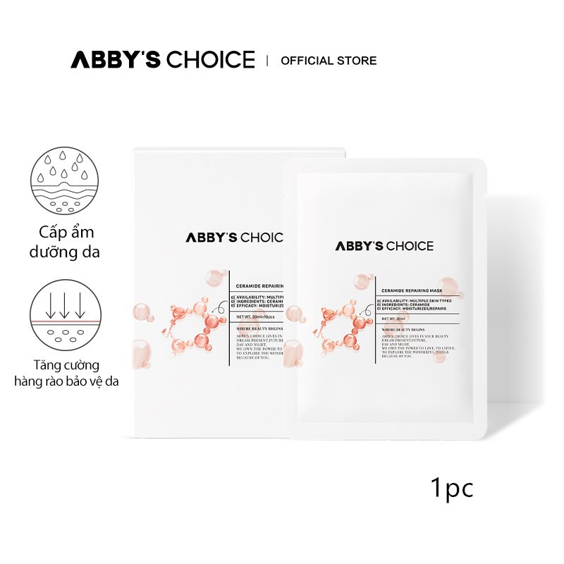 Mặt nạ Abby's Choice Ceramide Repairing Soothing 1 miếng/30ml | BigBuy360 - bigbuy360.vn