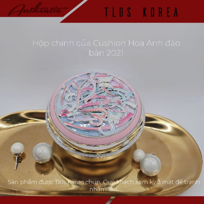 [Tách sét] hộp chính phấn nước Whoo Hoa Anh Đào Whoo Seol Radiant White Moisture Glow Cushion Foundation Tông 21/23