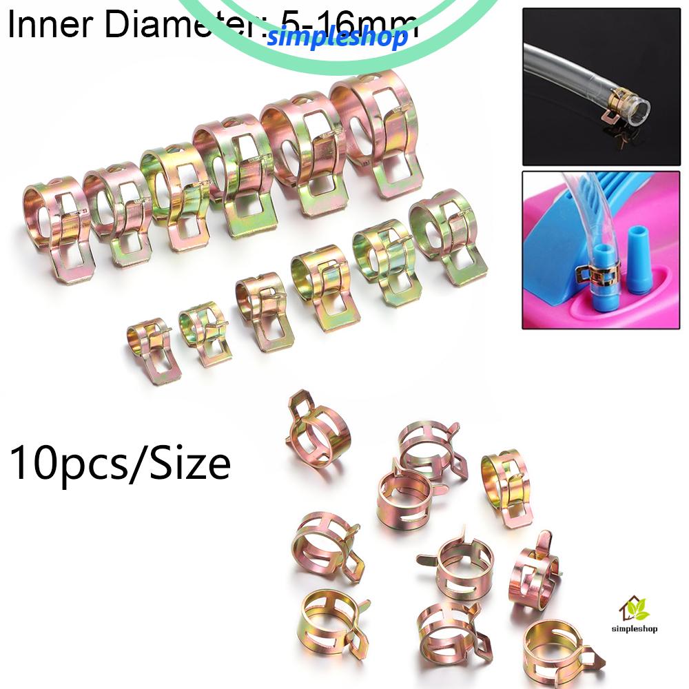Set 10 vòng kẹp lò xo ống nhiên liệu 5-16mm chất lượng cao tiện lợi
