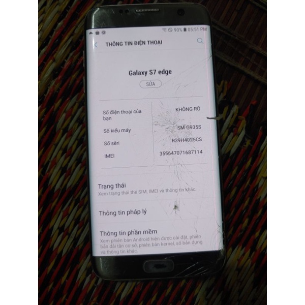 điện thoại samsung s7 edge cũ
