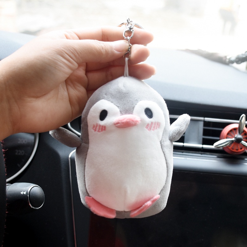 Móc Khóa Hình Chim Cánh Cụt Nhồi Bông Dễ Thương