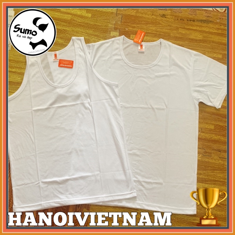 Áo ba lỗ nam /áo thun ngắn tay Hanoivietnam 100% cotton. Loại đẹp.