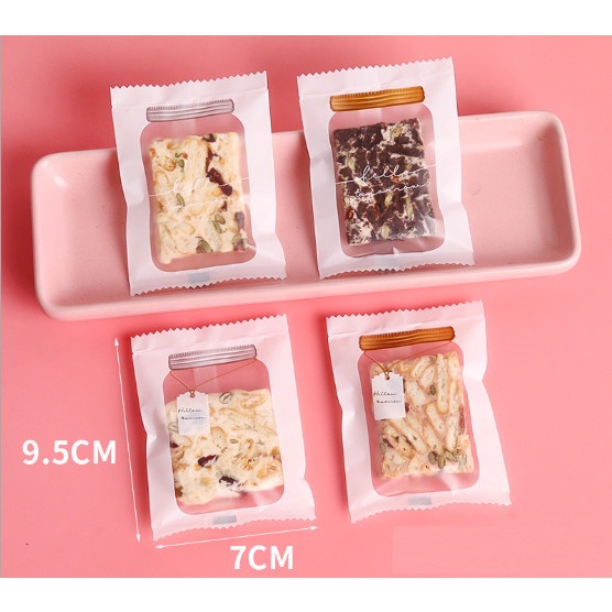 100 Túi bánh quy/ bánh hành chiếc lọ trong