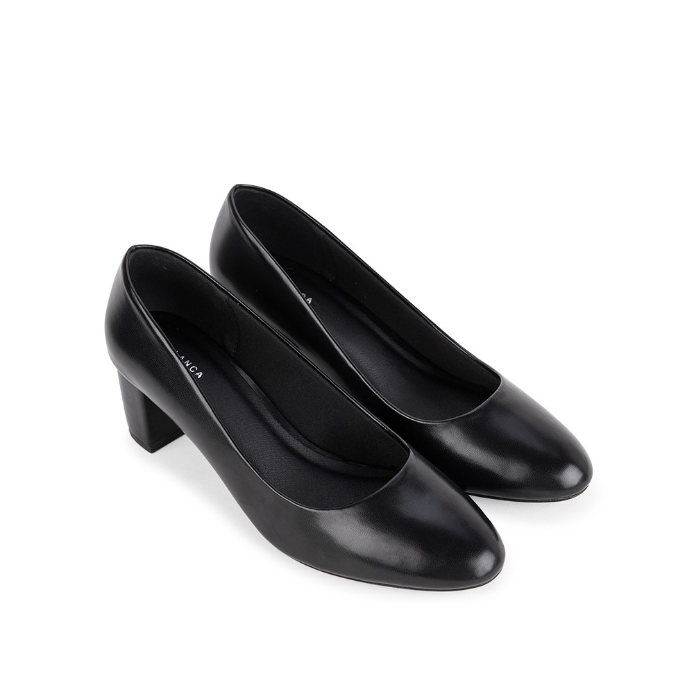 Giày Cao gót mũi tròn đế trụ cao 5cm - Sablanca 5050BT0016
