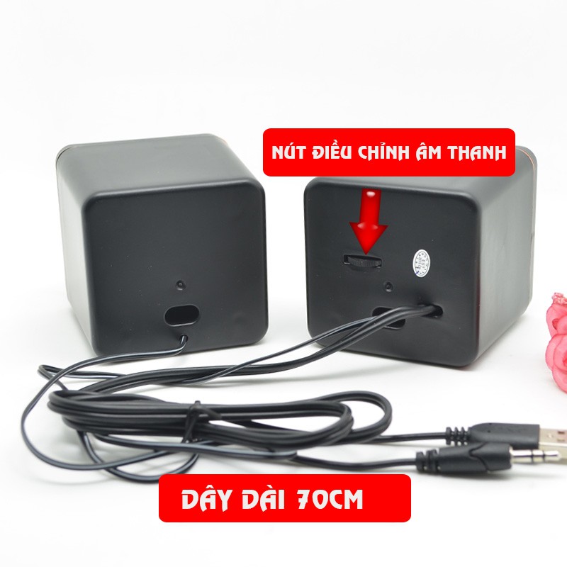 Loa mini usb 3.5mm G101 cho PC/Laptop/Notebook/Tablet