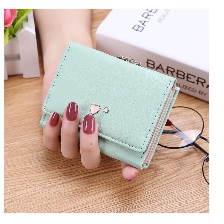 Korean style hand-held short ladies wallet small bag