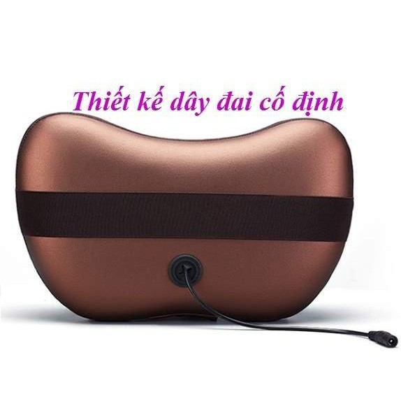 ( giá ưu đãi ) (MADE IN JAPAN) GỐI MASSAGE HỒNG NGOẠI 8 BI XOAY ĐẢO 2 CHIỀU FULLBOX