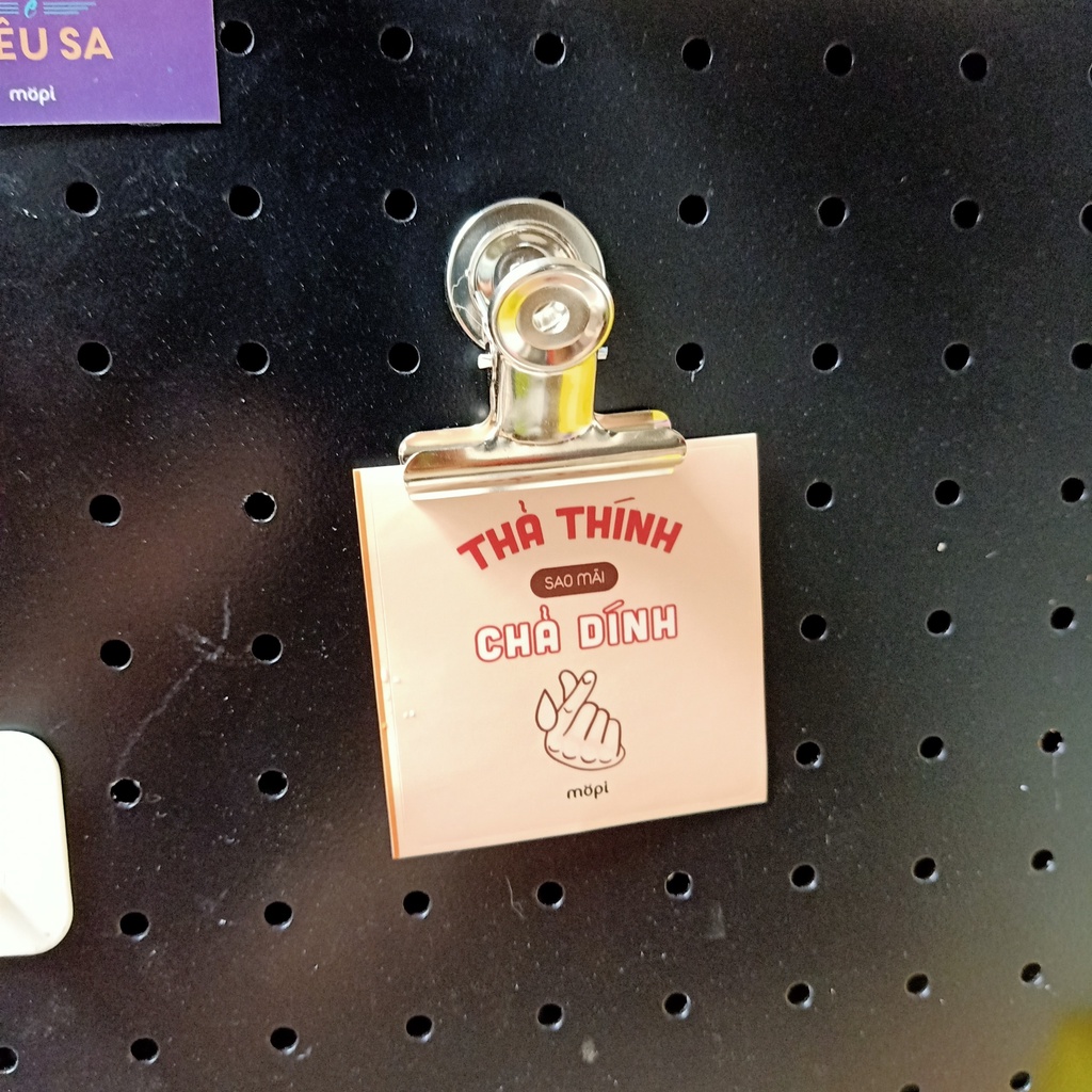 Kẹp nam châm Dola Home từ tính đính tài liệu, note, giấy ghi chú, lịch làm việc - Phụ kiện bảng Pegboard kim loại