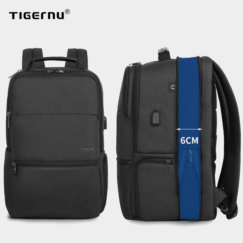 Ba Lô Tigernu Chống Nước Sức Chứa Lớn Với Cổng USB Cho Laptop (15.6-19 ') T-B3905