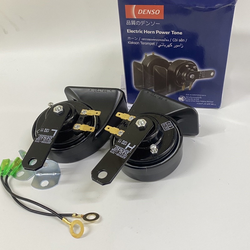 Còi sên Dennso gắn ô tô-xe máy.Tặng bát,giắc