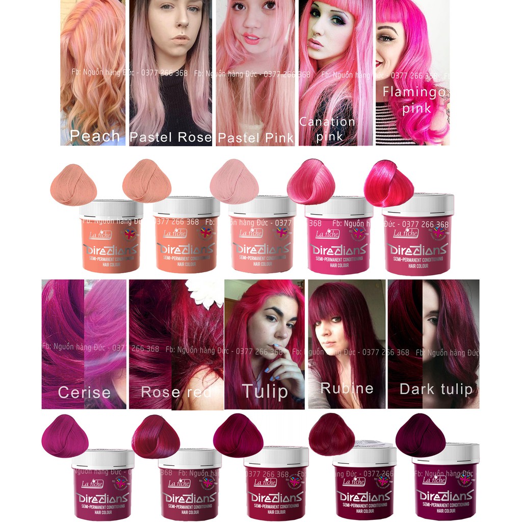 Thuốc nhuộm tẩy tóc syoss Loreal colorista, la riche directions Đức nhuộm tạm thời - Nguồn hàng Đức