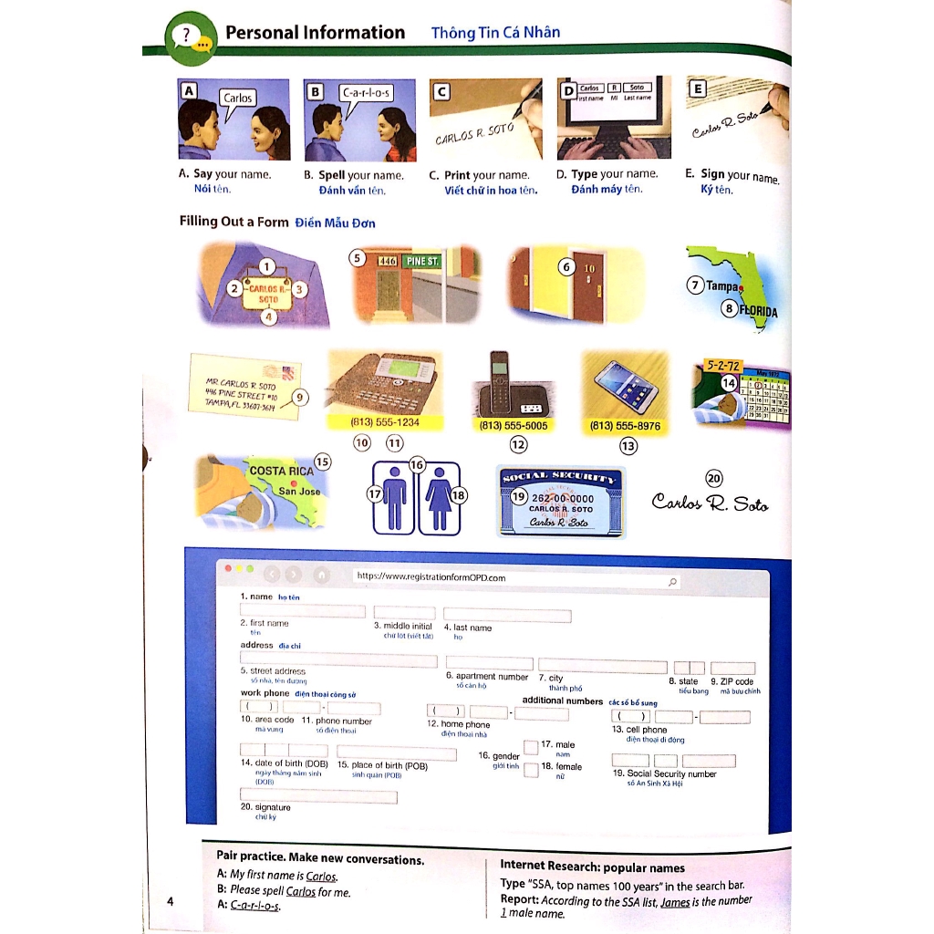 Sách - Oxford Picture Dictionary Third Edition: English - Vietnamese Edition
