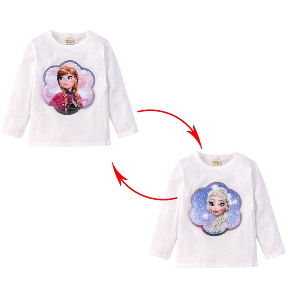 Áo Hoodies Có Nón Dài Tay In Hình Nhân Vật Phim Frozen Dành Cho Bé