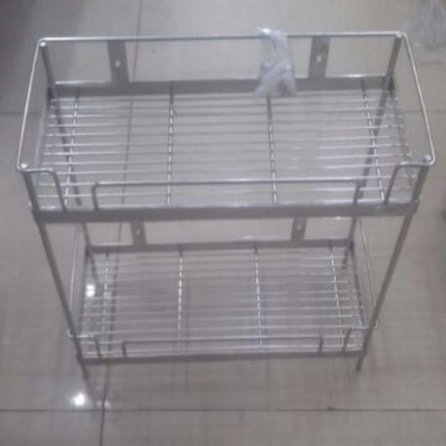 Kệ gia vị, kệ nhà tắm inox304 lưới dầy, đa năng, đặt sàn hoặc treo tường