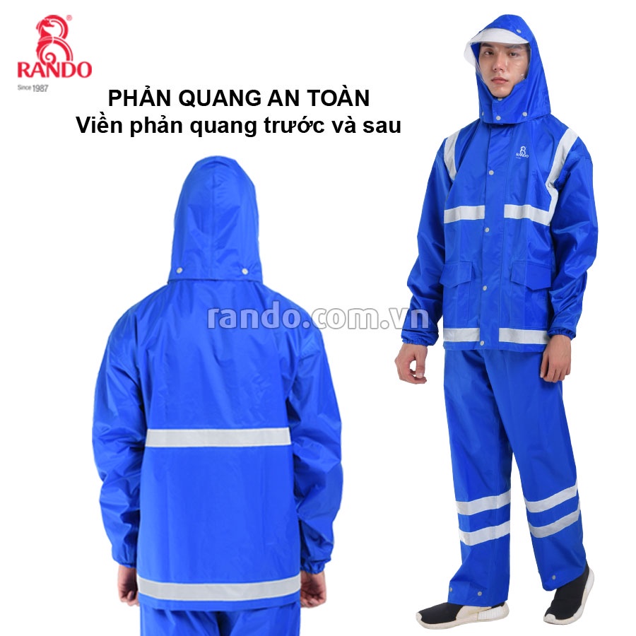 Áo mưa bộ B-LEXTI - Thương hiệu Rando, chính hãng, cao cấp - ASNS-29