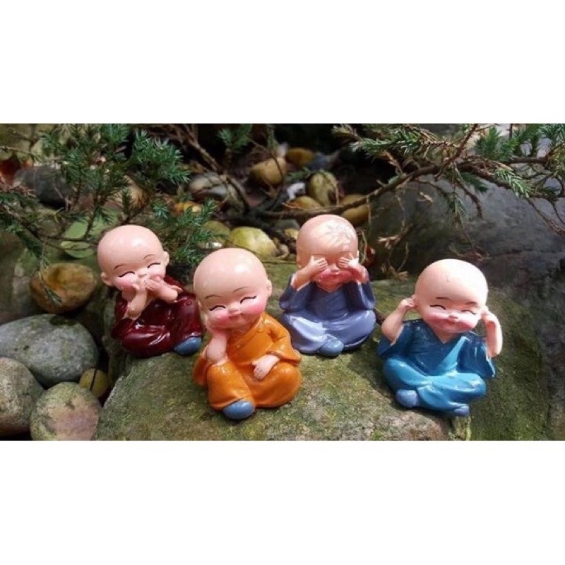 Tượng Ngũ Vị Thần Tài & Chú Tiểu 4 Không