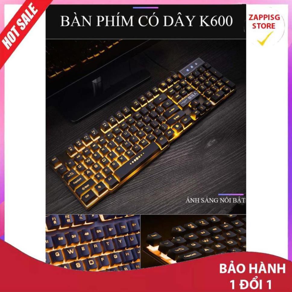 ✔️ BÀN PHÍM MÁY TÍNH CÓ ĐÈN K600  - Bảo hành 1 đổi 1 [MUA BAO NHIÊU TẶNG BẤY NHIÊU]