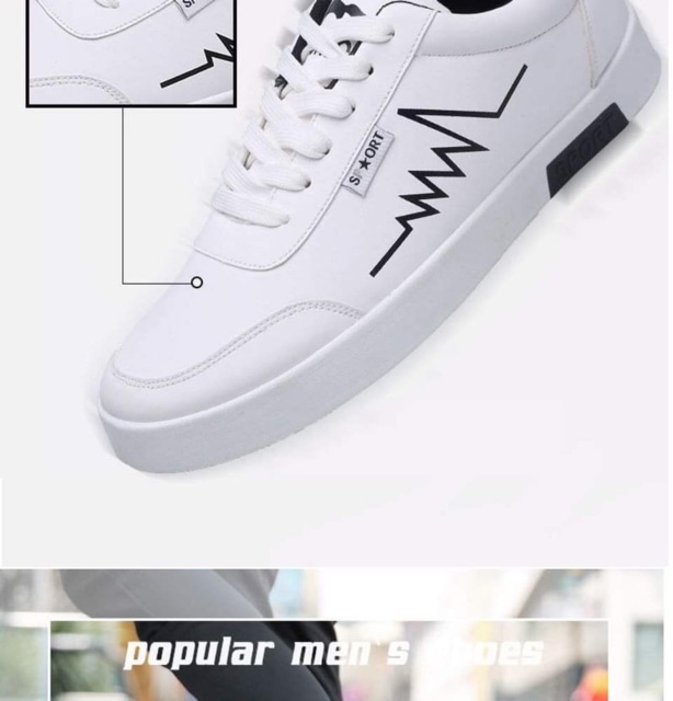 [ MUA 1 TẶNG 1 ] Giày thể thao nam-giày thể thao sneaker nam trắng cổ thấp