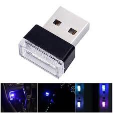 1 Đèn USB Nội Thất Xe Hơi, Ô tô mini - Đèn LED USB Trang Trí Xe hơi , Ô tô (Size: 2x1,5x0,8cm)