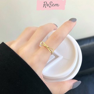 Nhẫn đeo ngón trỏ hình chiếc nơ phù hợp nhiều kích cỡ phong cách Hàn