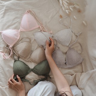 [Update màu mới] Áo Lót Quần Lót Màu Trơn Vải Linen Pha Sợi Tự Nhiên/ Cotton 🌸 May Theo Số Đo 🌸 Mỏng Nhẹ và Thoải Mái