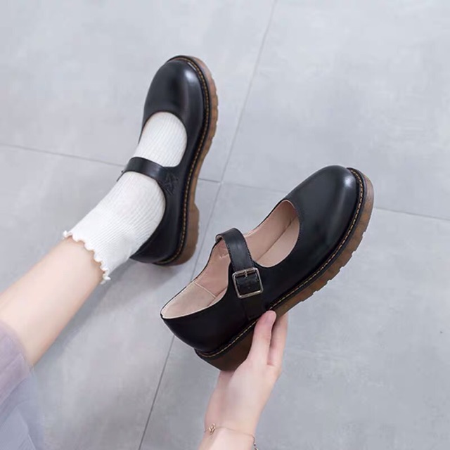 L092 [ORDER] Giày Ulzzang quai ngang nữ sinh phiên bản Hàn Quốc (Mẫu mới) | BigBuy360 - bigbuy360.vn