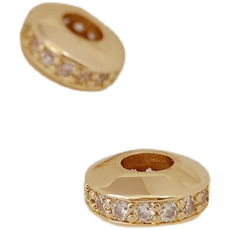 Hạt Đá Zircon 14K 8 * 4mm Nhiều Màu Sắc Có Lỗ Xỏ Dùng Làm Trang Sức DIY