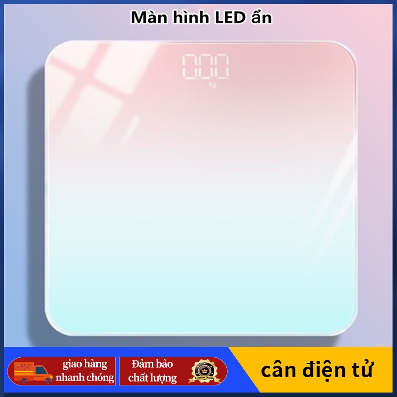 Cân Điện Tử Sức Khỏe Mini Gia Đình 180kg Mặt Kính Cường Lực Dùng Sạc Tiện Dụng