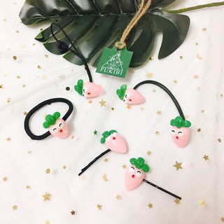 KẸP TĂM, CỘT TÓC CÀ RỐT CUTE