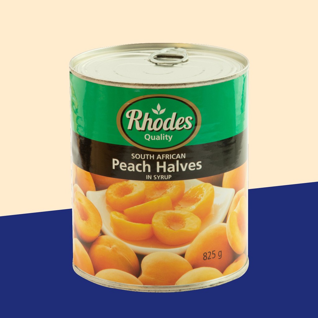 Tổng hợp đào ngâm các hãng: Rhodes, Kronos, Hosen, Thái Lan Boddob - Đóng lon 825gr