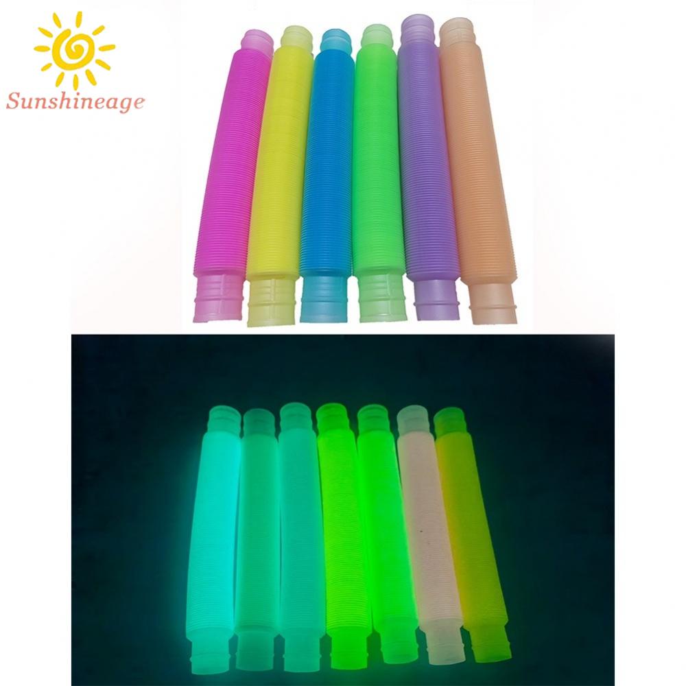 Pop Tube Coil  Luminous Pop Sensory Toy Stress Relieve Toys Tubes  Sensory Toy xyTozFZ