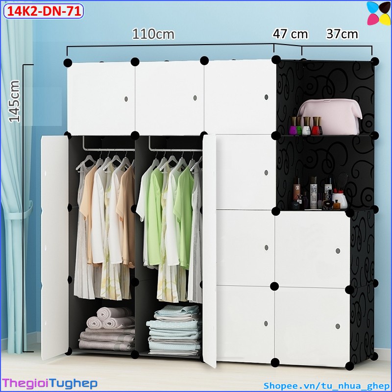 (MẪU MỚI VỀ) TỦ NHỰA LẮP RÁP THÔNG MINH ĐA NĂNG 14Ô VÀ 2Ô KỆ GÓC (NHIỀU MẪU)