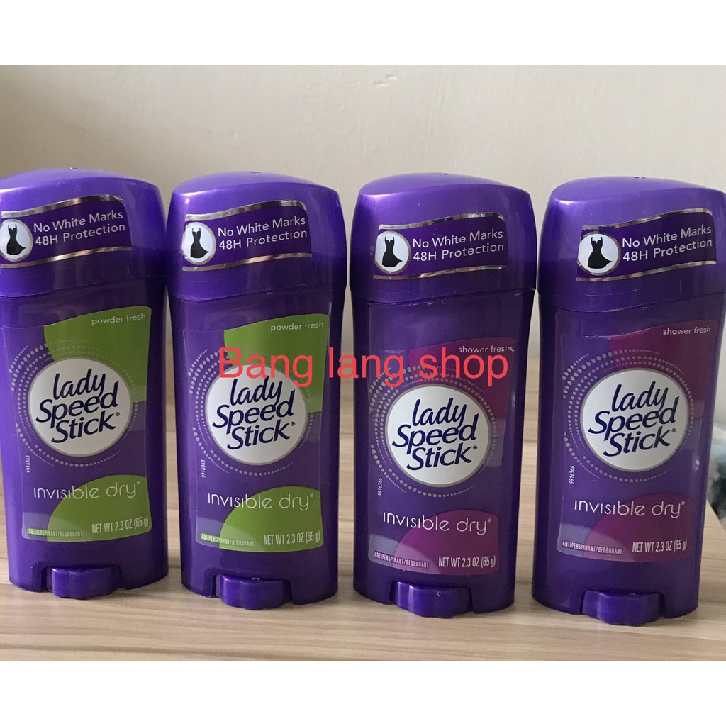 LĂN KHỬ MÙI DẠNG SÁP LADY SPEED STICK 48h-65G