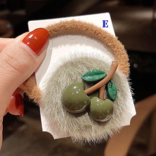 [5 Màu) Cột Tóc Hình Quả Cherry Độc Đáo & Cute