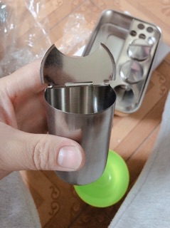 Khay inox y tế  3 cốc