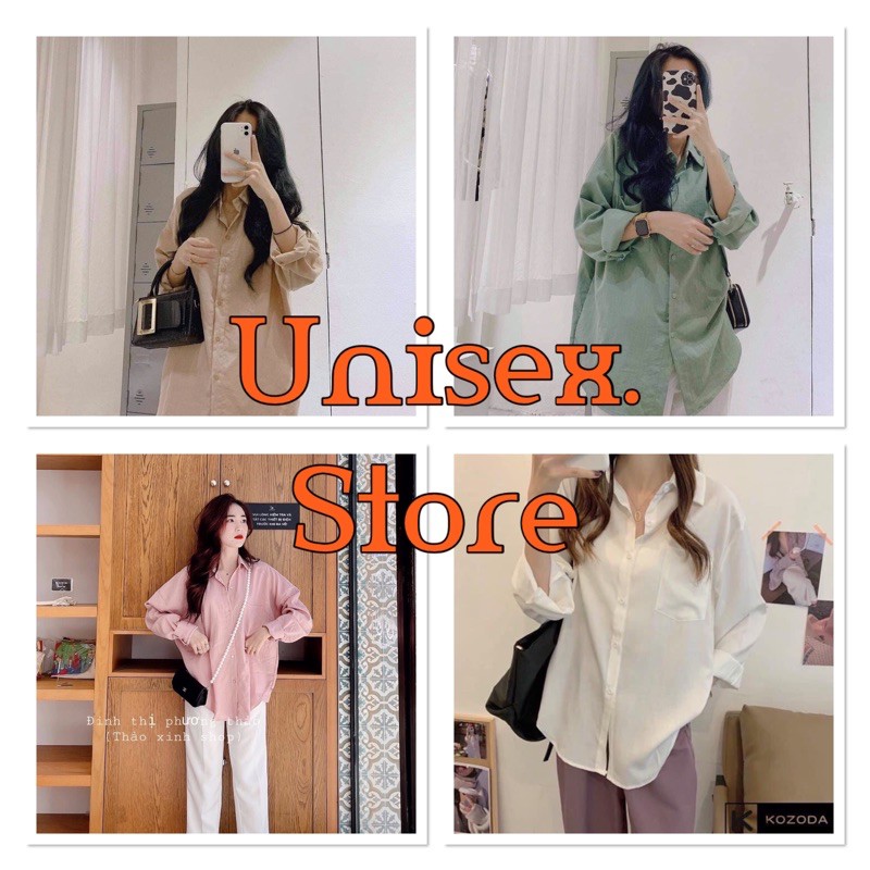 Áo sơ mi trắng 2 túi form thụng chất lụa mềm dễ mặc và dễ phối đồ - hàng free size , có ảnh thật tại shop