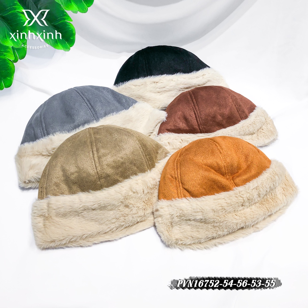 Mũ, nón Miki lót lông trẻ trung năng động kiểu dáng Hàn Quốc - Xinh Xinh Accessories