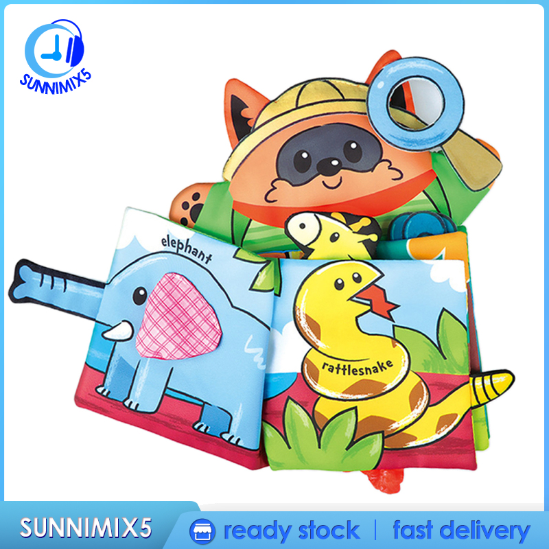 [Trend Technology]Colorful Baby Cloth Book Role Play Doll  Book for Infant Kids Toy Books Durable and Washable