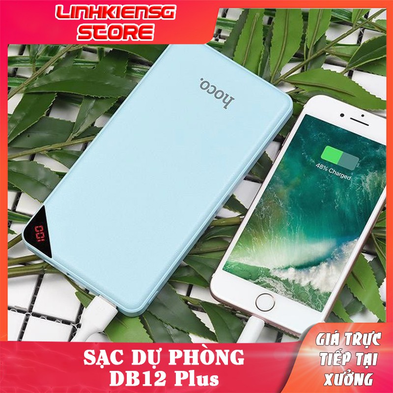 Pin sạc điện thoại dự phòng chính hãng Hoco 13000mAh DB12 Plus - Bảo hành 1 năm