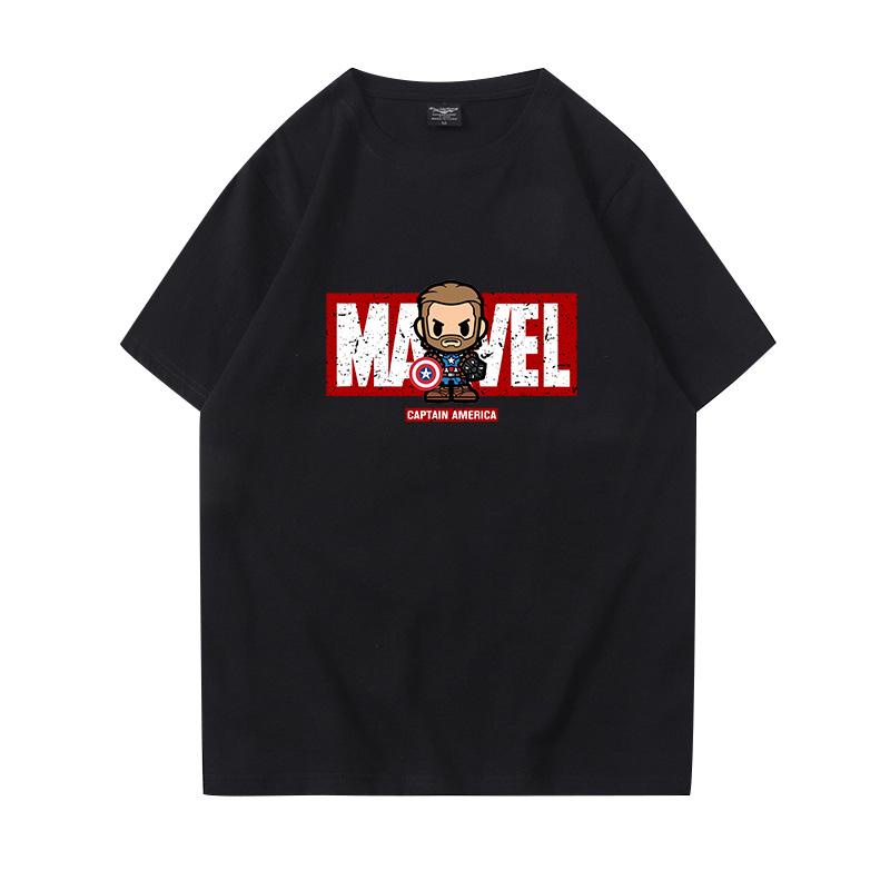 Áo Thun GYG Unisex Marvel Form Rộng Oversize Phong Cách Hàn Quốc